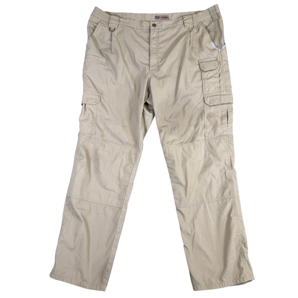 5.11 Tactical Mens Khaki Ripstop Cargo Pants Tan Multi-Pocket 40x32